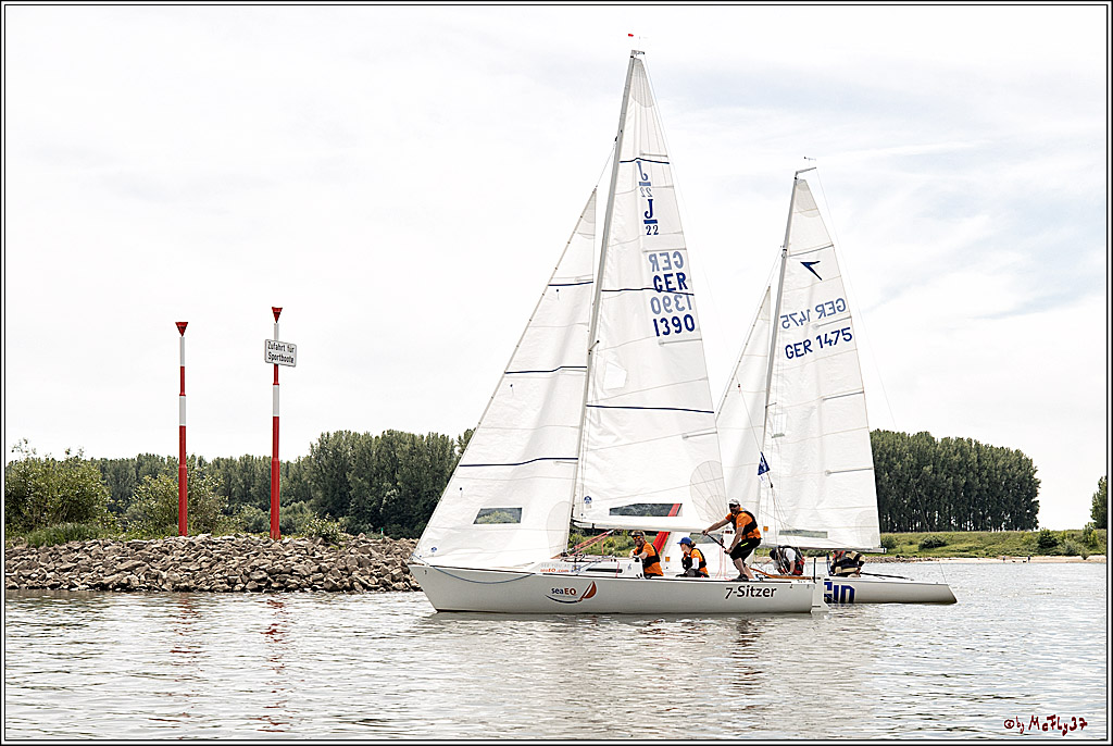 100 Jahre Rheinwoche 2022 - 1. Wettfahrt Porz - Hitdorf, 03.06.2022,